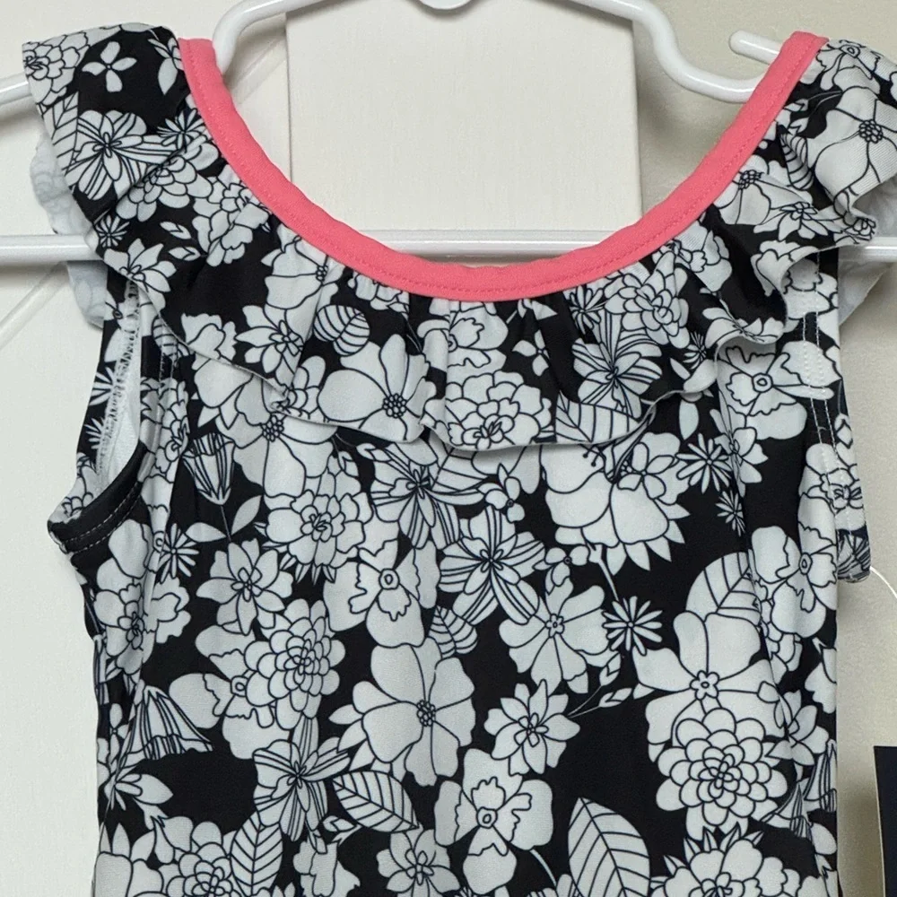 Baby Gap Floral One Piece Swimsuit UPF 50+ Size 3 Years NWT